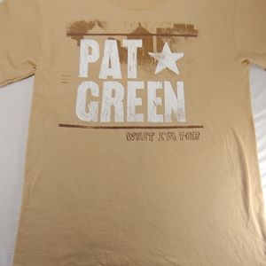 Pat Green What I'm For Concert Tee Small